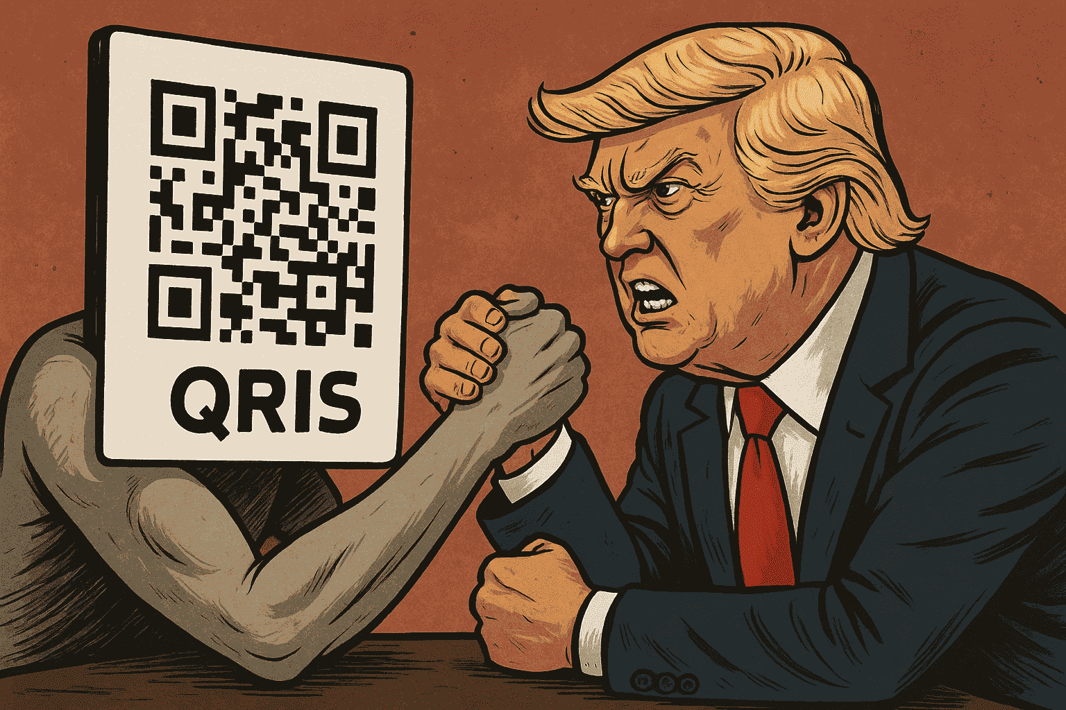 Perang QRIS versus Donald Trump